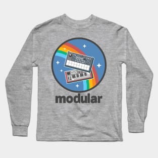 Modular Synthesizer Synth Drum Machine Bass Techno Long Sleeve T-Shirt